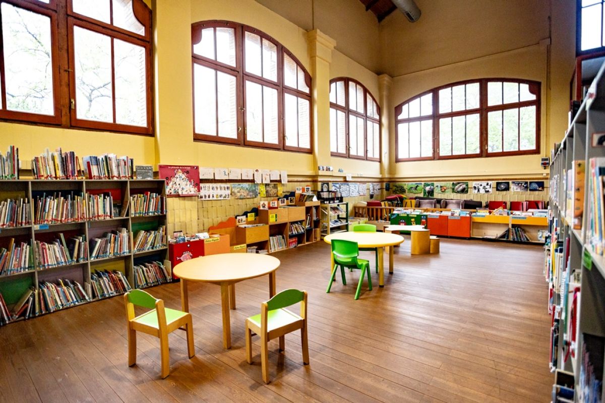 Zona infantil de la Biblioteca Municipal de Celrà | © Martí Navarro