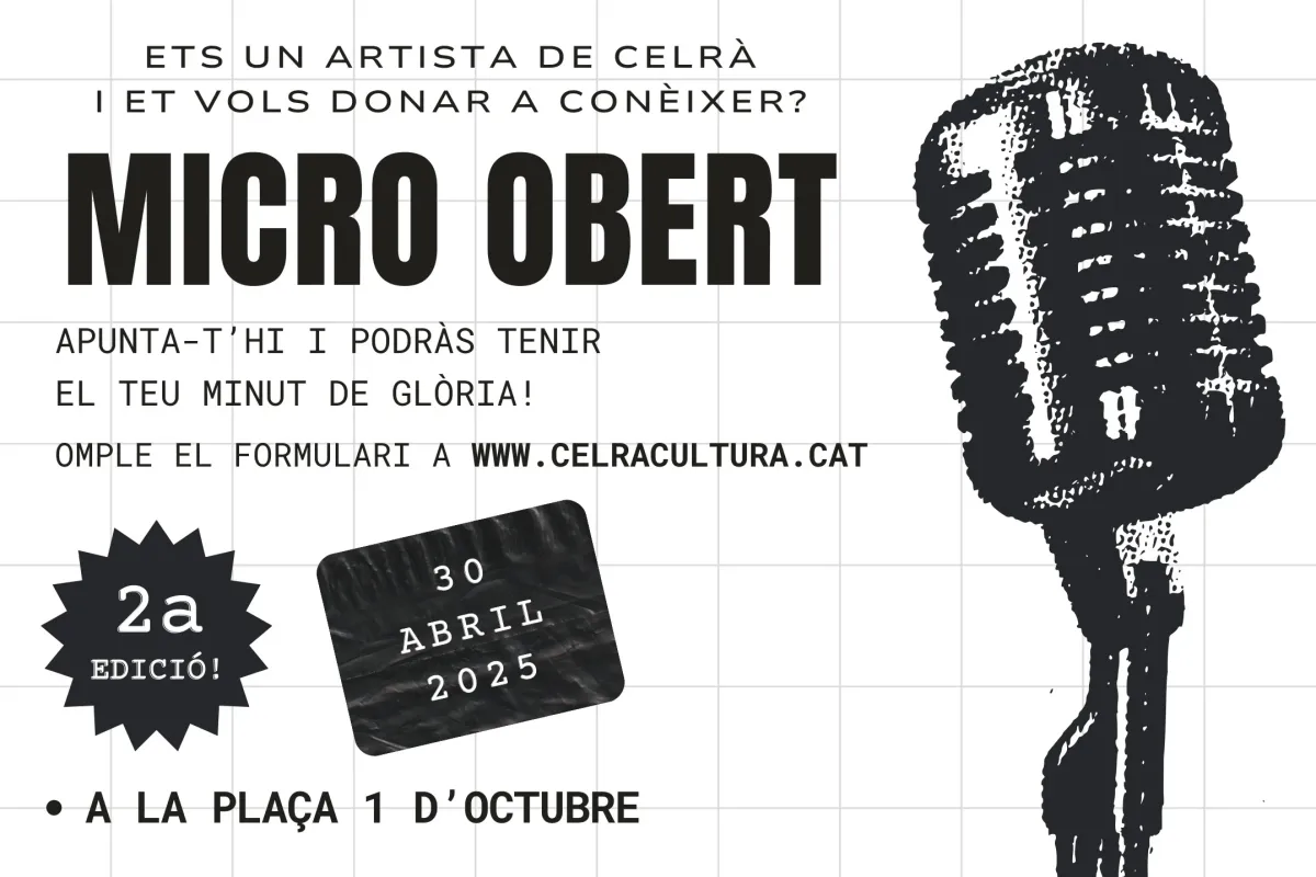 Micro Obert Celrà 2025 Micro Obert Celrà 2025